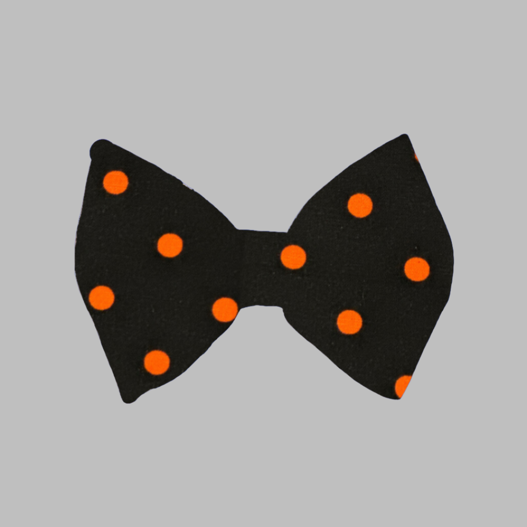 Orange Dots, Pet Bow Tie Sew chipper