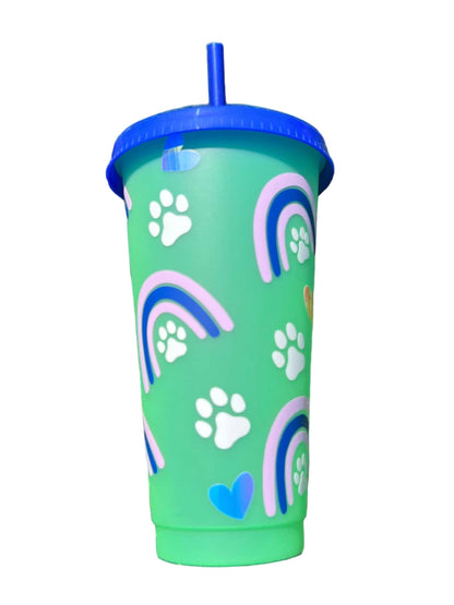 Boho Rainbow 24 oz, Color Changing Cup Sewchipper