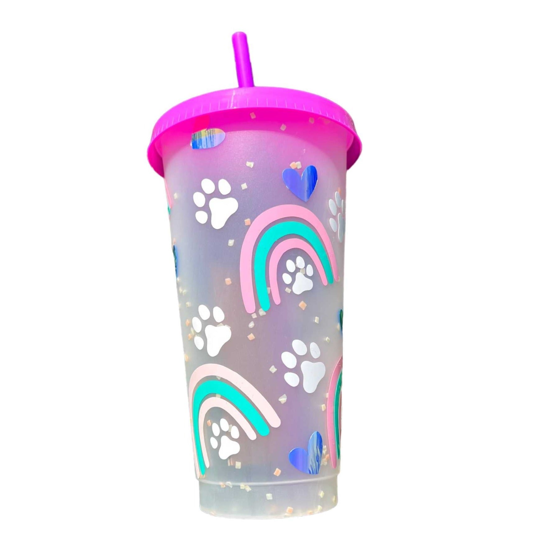Boho Rainbow 24 oz, Color Changing Cup Sewchipper