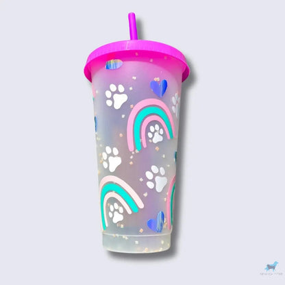 Boho Rainbow, 24 oz Color Changing Cup Sewchipper