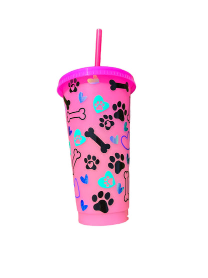 Dog Lover 24 oz Color Changing Cup Sewchipper