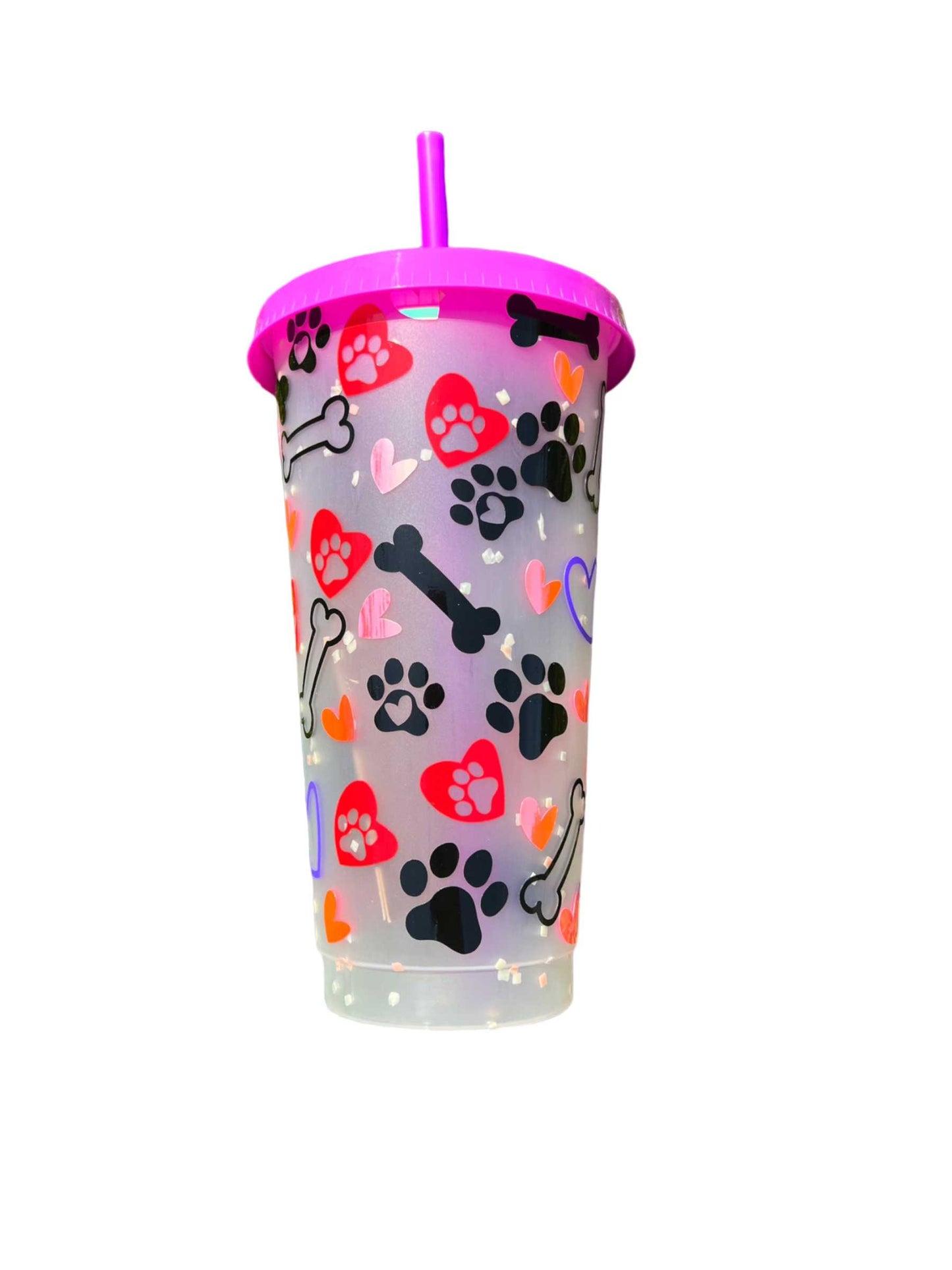 Dog Lover 24 oz Color Changing Cup Sewchipper