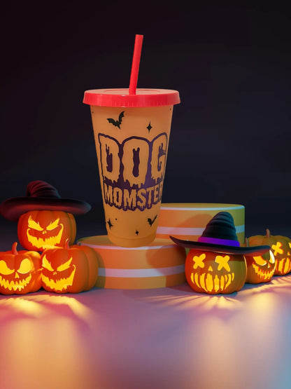 Dog Monster, 24 oz Color Changing Cup Sew chipper