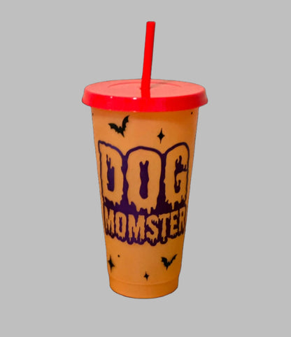 Dog Monster, 24 oz Color Changing Cup Sew chipper Dog Monster, 24 oz Color Changing Cup
