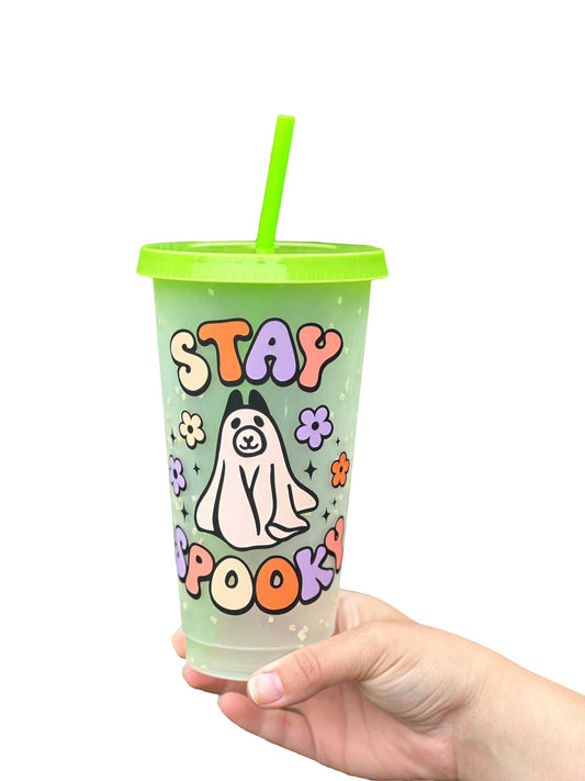 Stay Spooky 24 oz, Color Changing Cups Sew chipper