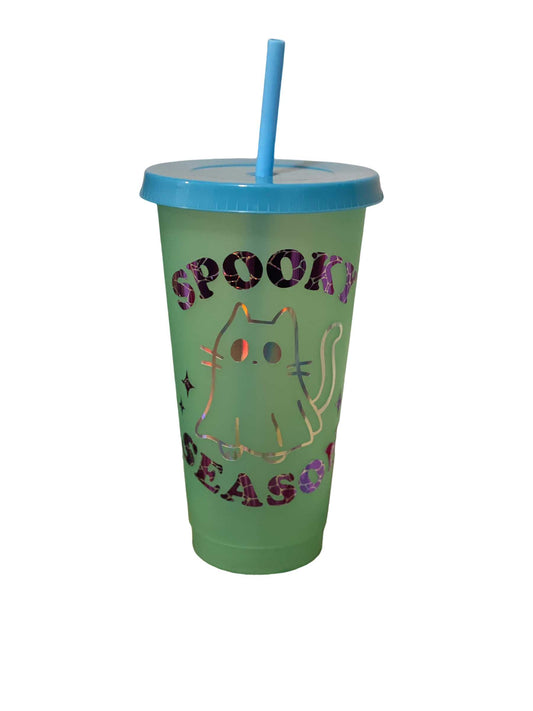 Spooky Season 24 oz, Color Changing Cup Sew chipper